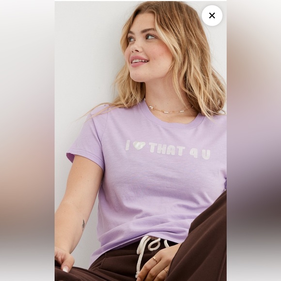 aerie Tops - NWT Aerie T- shirt “i ❤️ that you for you”